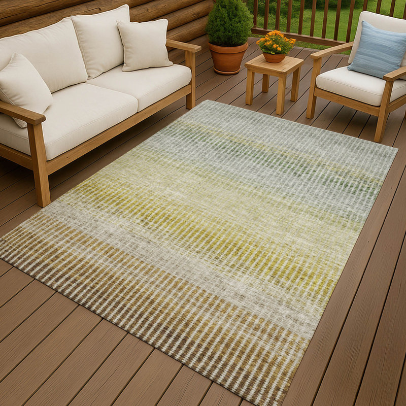 Tapis intérieur / extérieur lavable à la machine Jouett ACN2313, Rectangle 5 pi x 7 pi 6 po