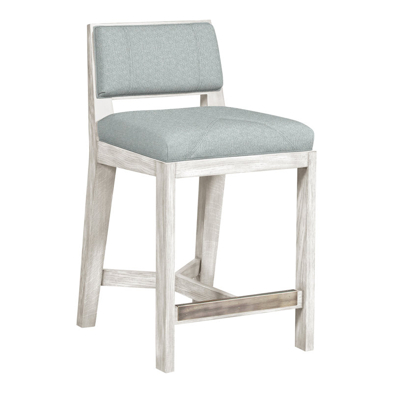Thom Filicia Solid Wood 26.5" Counter Stool, Casa Blanca, Ian Haze