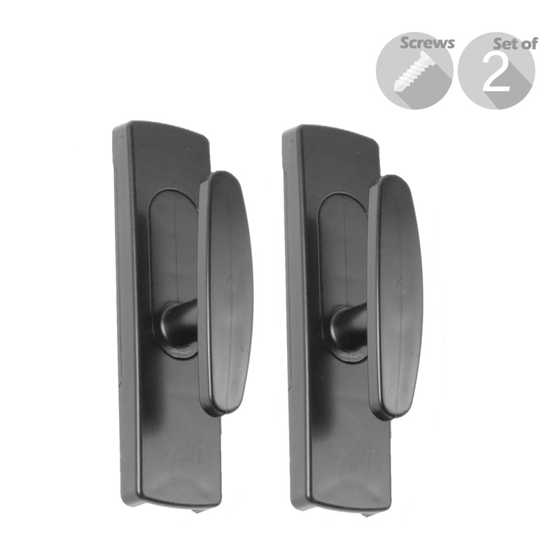Accessoire de quincaillerie de rideau 0,75 po Bakerhill, Noir
