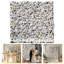 Luxe artificiel‌ Panneau mural de fleurs de rose blanche, magnifique fond floral en soie 3D pour mariage, fête de bébé, fête et décoration intérieure, assemblage / rangement rapide, écologique＆ Animaux de compagnie