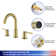 N5401LSJ Widespread 2-handle Bathroom Faucet with Drain Assembly