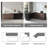 Modern L-Shape Length Adjustable Executive Desk Drawers, Cabinets– Versatile Corner Computer & Writing Desk