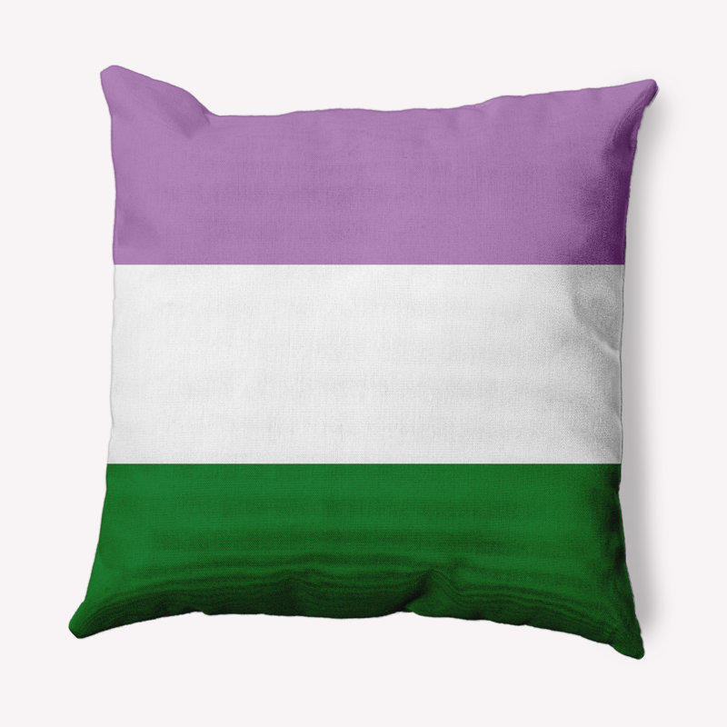 Coussin décoratif genre genre, H 26 po x l 26 po, Mauve