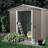 6Ft X 5Ft Metal Storage Shed Gray - Galvanized Iron Build For Long-Lasting Use Outdoor And Functional Living-122098297