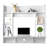 Floating Exquisite Room-saving Wall Built-up Computer Desk-1688369888