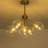 5 - Light Glass Globe Flush Mount Ceiling Light