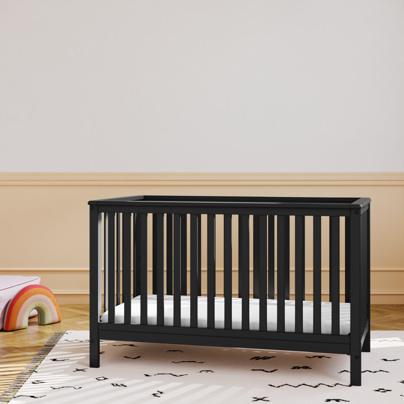 Hillcrest 4-in-1 Convertible Crib, Black