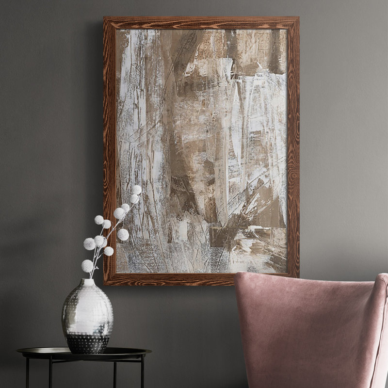 Bronzed I " Bronzed I ", No Mat, Maple Framed Canvas, 43.5" H x 31.5" W