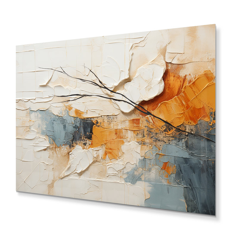 "Minimalisme moderne scandinave sérénité" sur métal, H 30 po x l 40 po x P 1,5 po