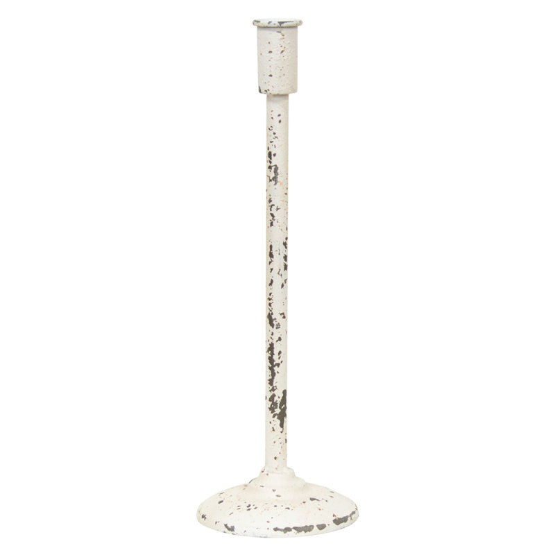 Metal Tabletop Candlestick, 14.5" H x 4.75" W x 4.75" D