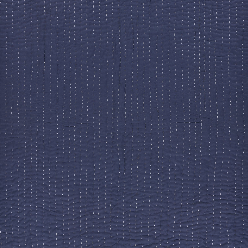 Woven Cotton Solid Throw Blanket, Blue