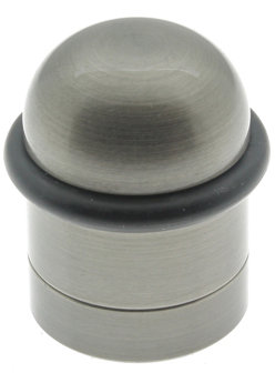 Solid Brass Floor Mount Stop, Antique Nickel