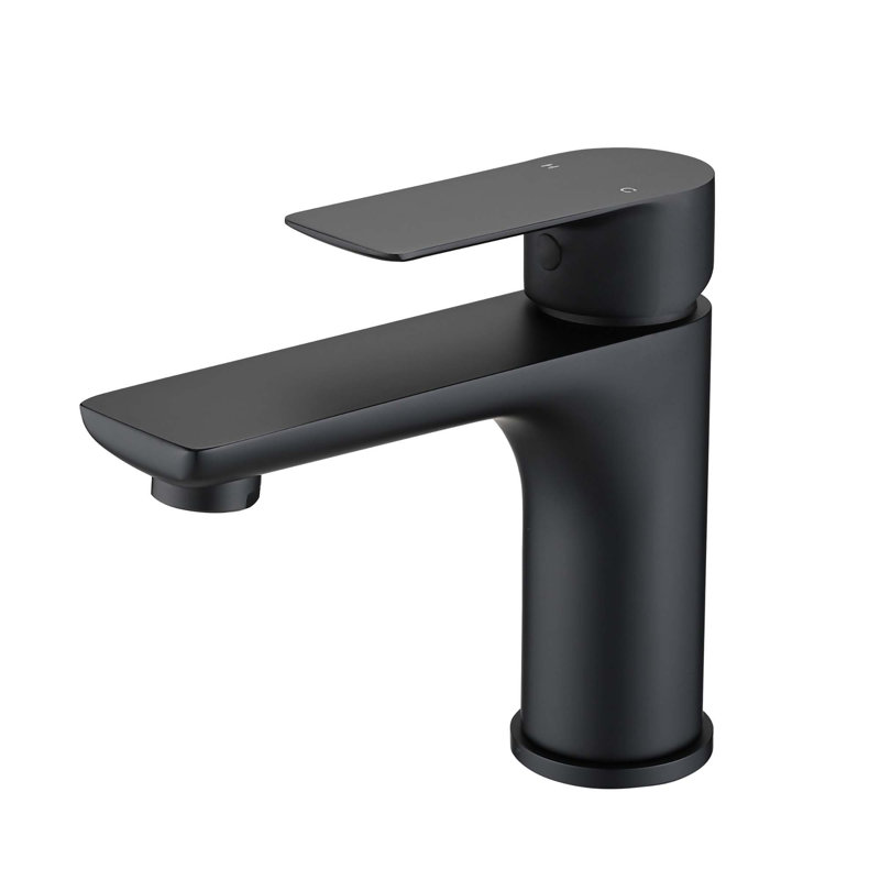 Single Handle Lavatory Basin Sink Faucet, Matte Black