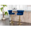 Ensemble de 2 tabourets de bar pivotants COOLMORE avec repose-pieds à hauteur réglable pour la cuisine, la salle à manger 2PC / ENSEMBLE