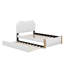 Lit plateforme tapissier simple avec lit gigogne et pieds en bois-1243782393-1243782390