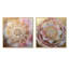 Mandala rose doré - ensemble de 2 collages carrés bohème-1084535424-1084535429