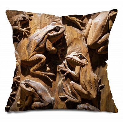  Coussin en coton réversible