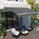 Dakota Fields 395cm W x 250cm D Polyester Cover Retractable Patio Awning