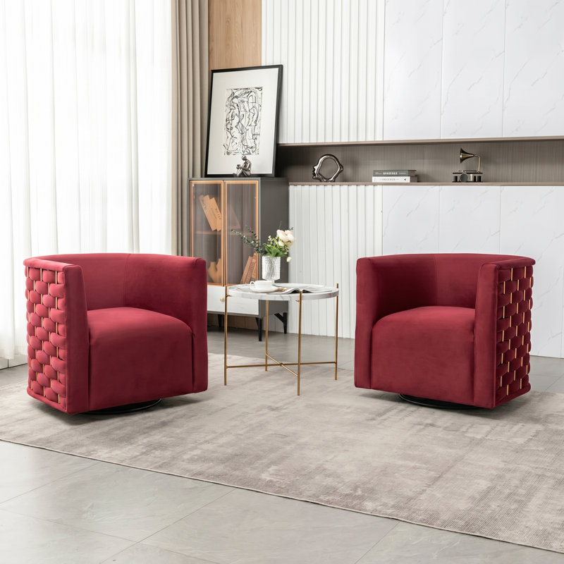 Fauteuil demi-tonneau Occie, Red