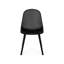 Option de sièges d'extérieur - Chaise Posey noire avec support stable et finition de style