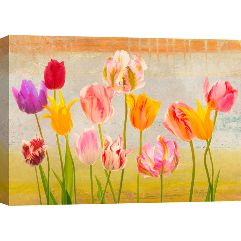 Summer Tulips by Teo Rizzardi - Wrapped Canvas Art Prints, 90cm H x 120cm W x 4cm D