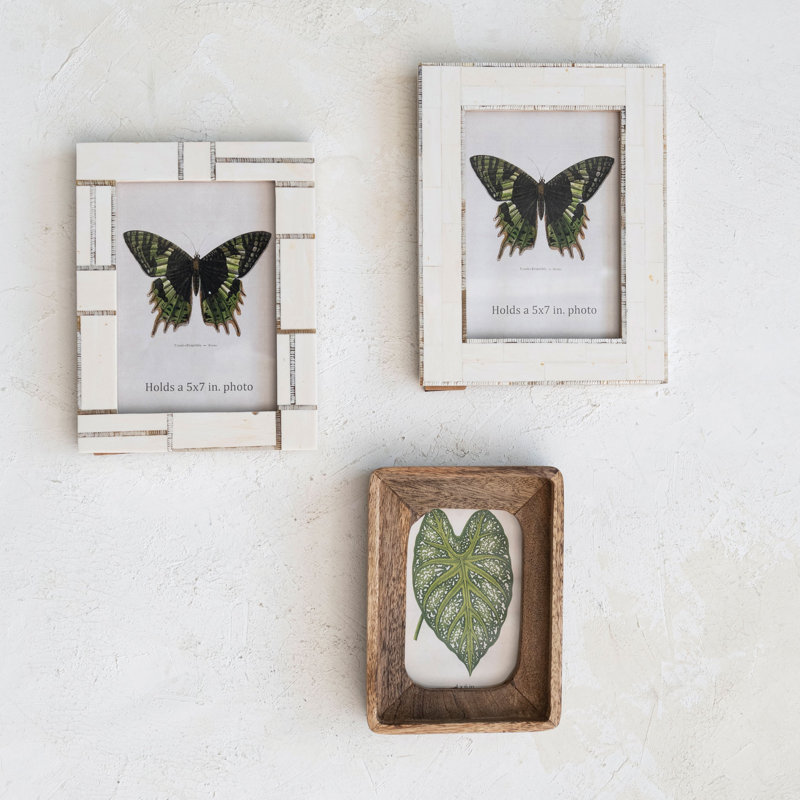 Ivory Embossed Picture Frame - Set of 2