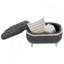 Banc de rangement 29,5 po, banc de bout avec repose-pieds capitonné en tissu et capitonné-2101493778