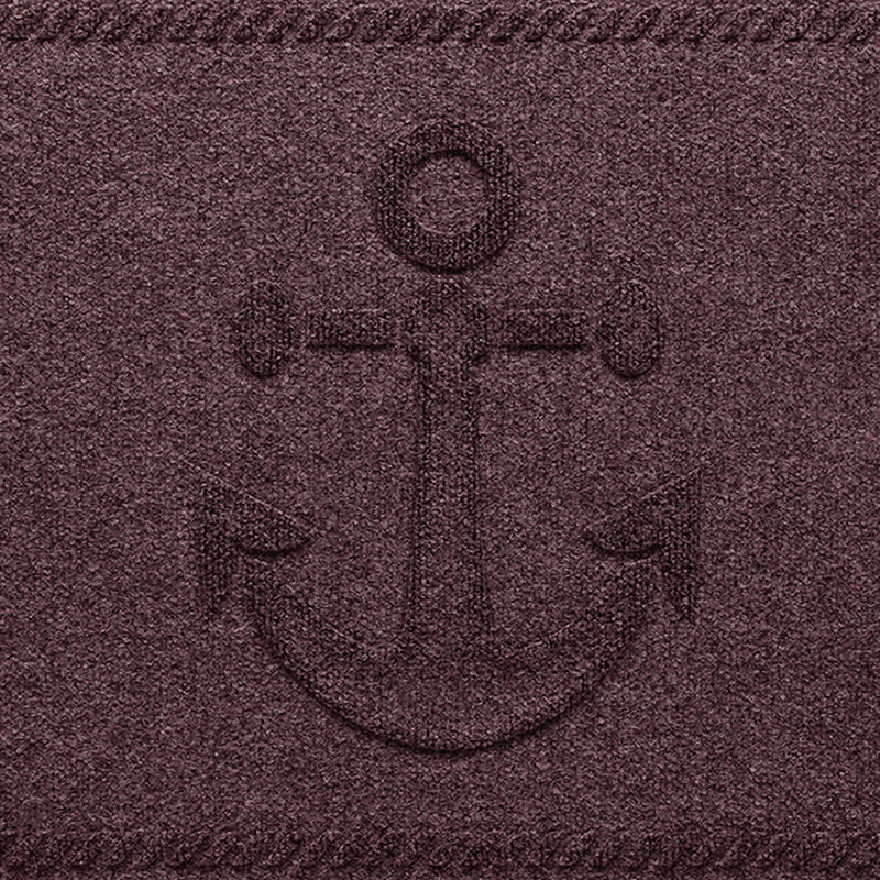 Paillasson intérieur pour l'extérieur 23 po x 35 po WaterHog Ship's Anchor, Bordeaux