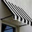 Awntech Santa Fe Acrylic Fabric Fixed Awning with Iron Rope Arms-28213023-28213262
