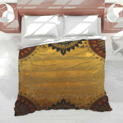 Golden Mandala Art Comforter