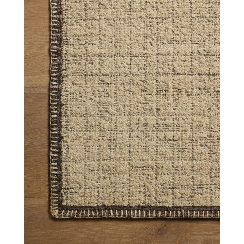 Amber Lewis x Loloi Bowie Sand / Coffee Area Rug, Rectangle 7'9" x 9'9"