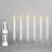 Flameless Taper Candles With Remote,6 PC Acrylic Battery Operated Candles With Candlesticks,Flickering Led Window Candles For Home Table And Wedding Decor(White)