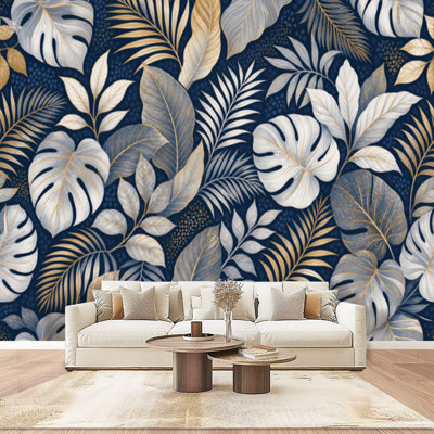 Peler et coller le papier peint adhésif mural Tropical