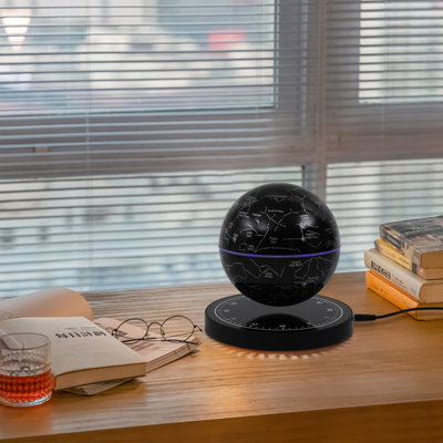 360° Auto-Rotating Freestanding Magnetic Levitating Globe With LED