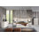 NOUVEAU Ensemble de chambre à coucher grand lit de 6 pièces (Collection Beige) Christine