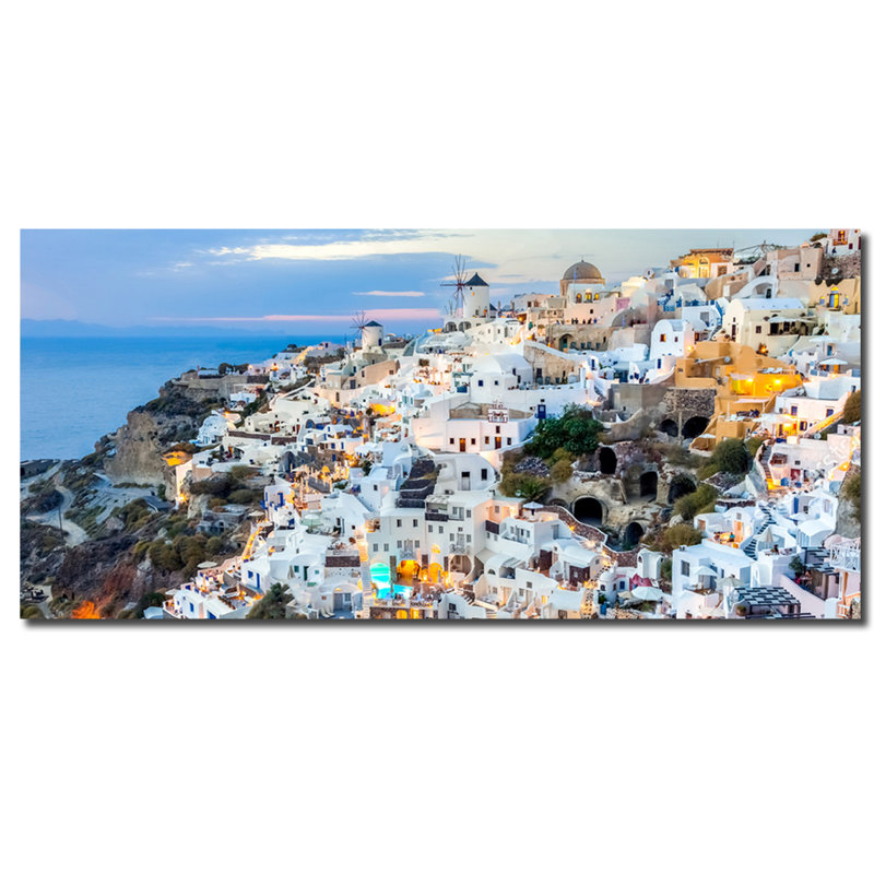 Santorini - photographie sans cadre, Acrylique
