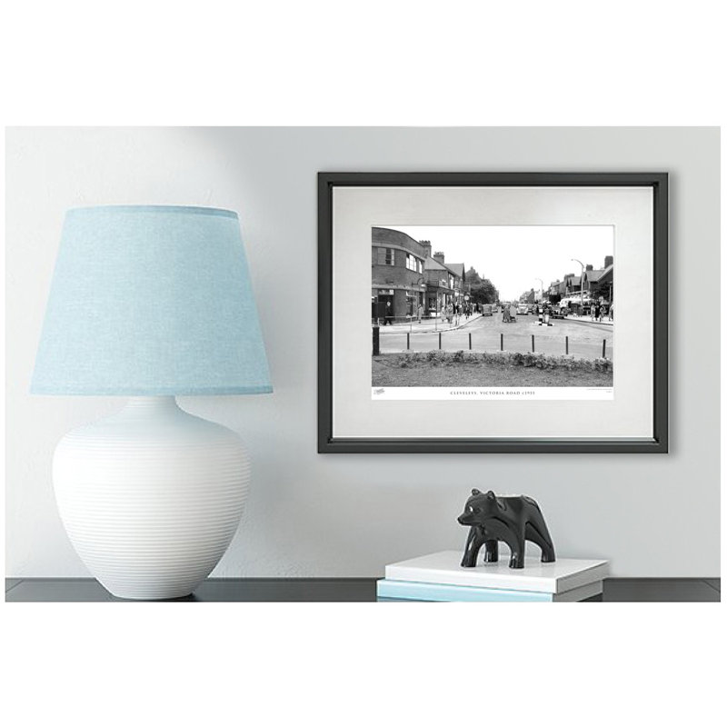 Cleveleys, Victoria Road C1955 - Single Picture Frame Print, 45cm H x 60cm W x 2.3cm D