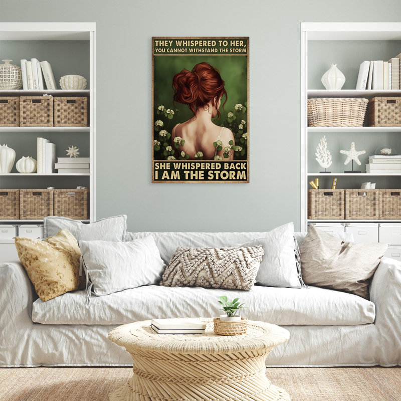 «I Am The Storm», pièce de 1 pièce, reproduction de reproduction d'art sur toile tendue, L 11 po x H 14 po