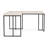 Decker L-Shaped Metal Base Writing Desk with Power Outlet-1849783683