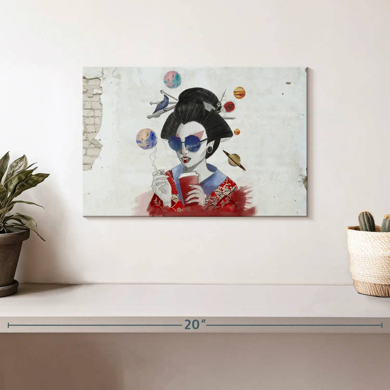 Geisha urbaine Leisha, H 8 po x l 12 po