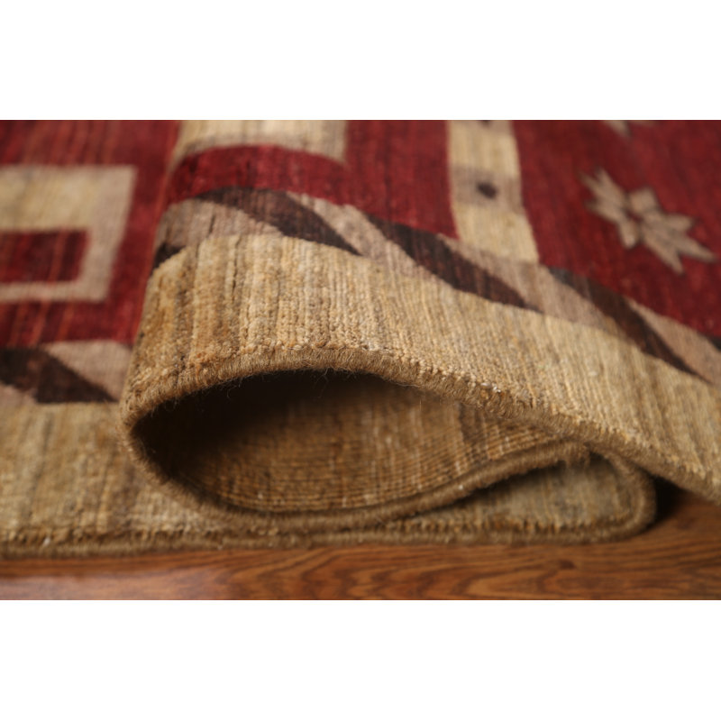 Geometric Gabbeh  Oriental Area Rug 4x6
