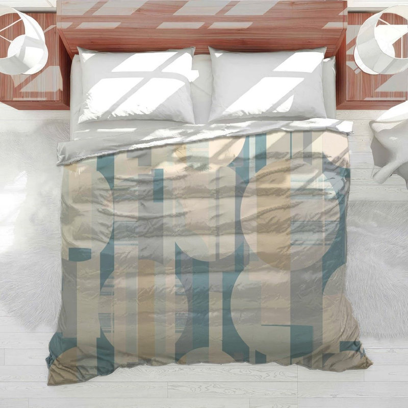 Geometric Shapes Cool Cotton Blend Comforter, Queen Comforter