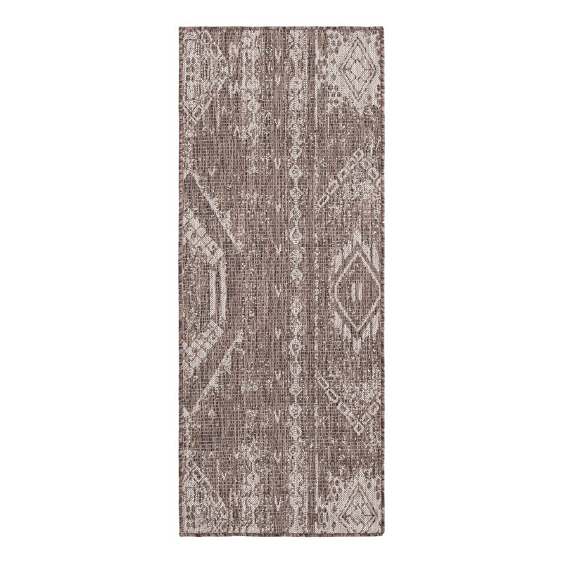 Brison Geometric Indoor / Outdoor Rug, Runner 2' x 5'