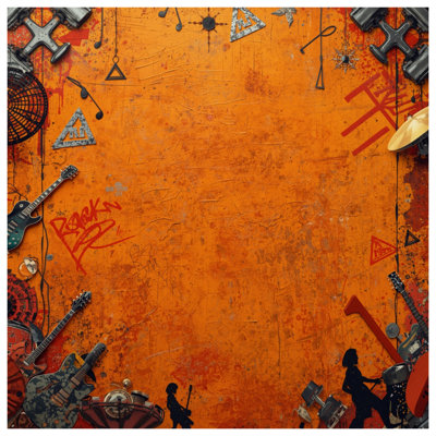 Tapis de bain orange