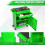  Coffre à outils roulant à 5 tiroirs, coffre à outils supérieur amovible, armoire à outils verrouillable en métal avec roulettes, tablette réglable et doublure pour le rangement de garage, vert-297469990