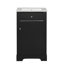 Meuble-lavabo avec lavabo Damore, armoire de salle de bain avec porte à fermeture douce, support de rangement et tablette réglable-387728871