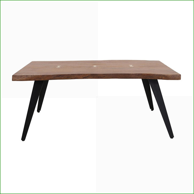 Table basse de salon en bois d'acacia Ramirez Mid-Century