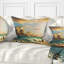 Coussin lombaire "green sea beach" sous cloudy sky-123333302