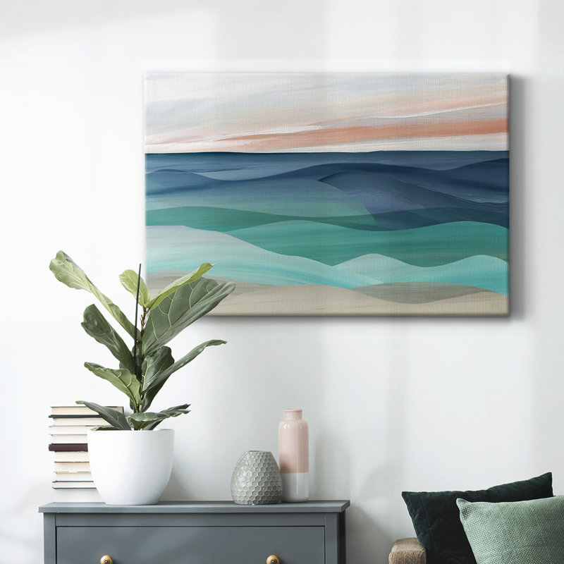 «Shifting Seas», toile tendue avec châssis, H 12 po x l 18 po