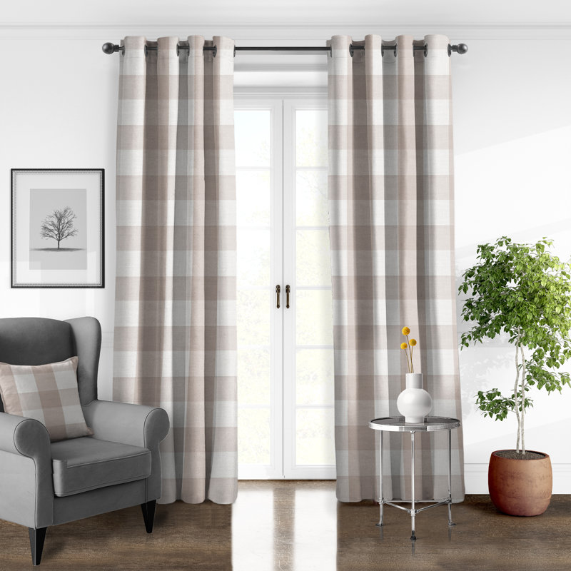 Paire de rideaux obscurcissant avec rideaux à œillets (ensemble de 2), L 50 po x L 144 po, Naturel